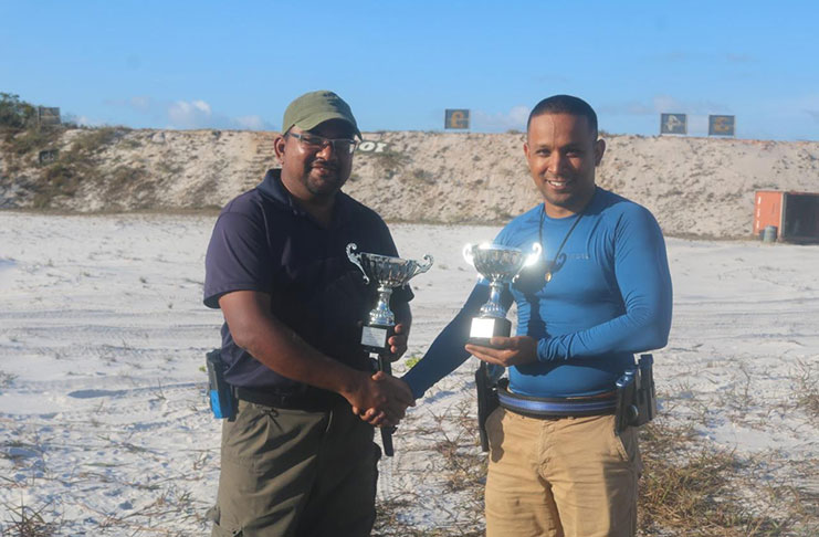 Division winners Mr David Dharry (left) and Mr Ray Beharry (right)