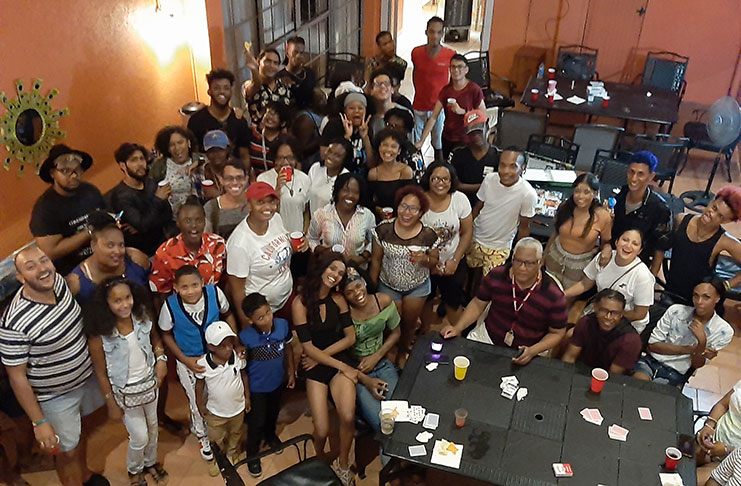 A scene from EQUAL Guyana’s first ‘Games Night’