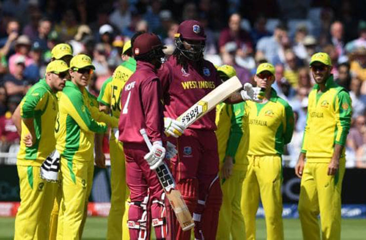 West Indies' Chris Gayle asks for his third DRS review Action Images via Reuters/Andrew Boyer