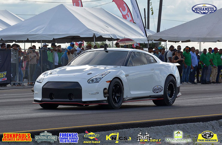 The newly rebranded Team Mohamed’s Godzilla GTR is the strip record holder with a staggering 8.099 second time (GTCallouts Photo)