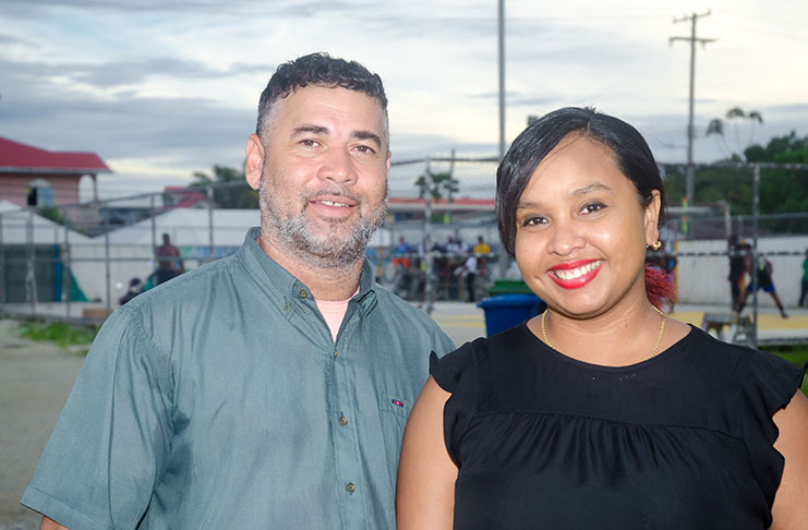 Businessman Michael Dos Santos (left) and his wife