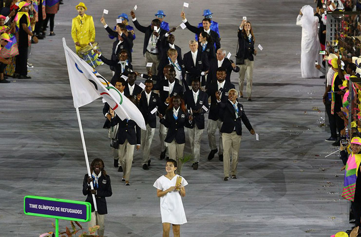 FLASHBACK: The Refugee Olympic team received a standing ovation at the Rio Games in 2016. (Getty Images)