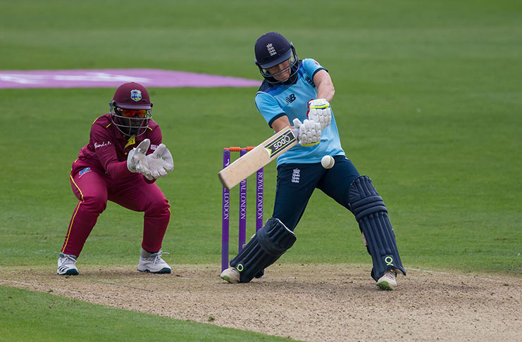 : Anya Shrubsole plays into the onside © Getty Images