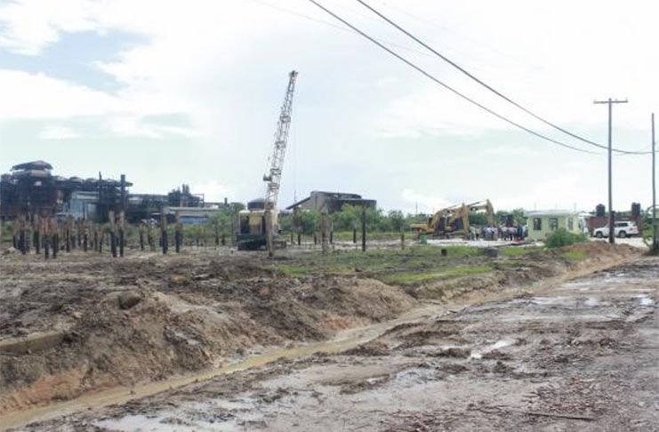 The foundation of the multimillion dollar RDC building being laid.
