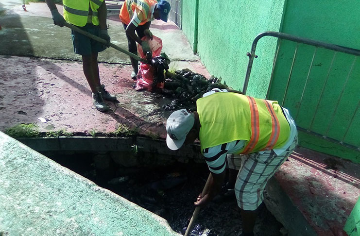 It was also observed that vehicular oil was being dumped in the drains.