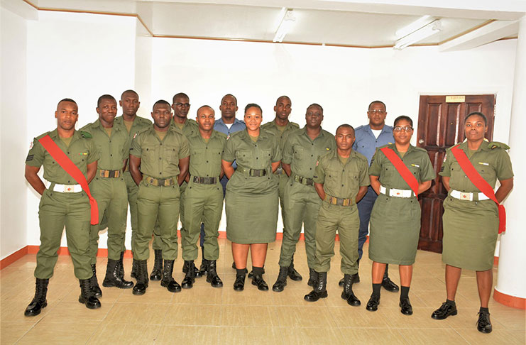 Students of the Grade II Medical Assistant Guyana Defence Force (GDF) Course 2019-01