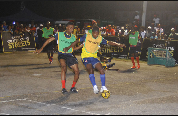 Action in last year’s Georgetown Guinness ‘Greatest of the Streets’ Championships