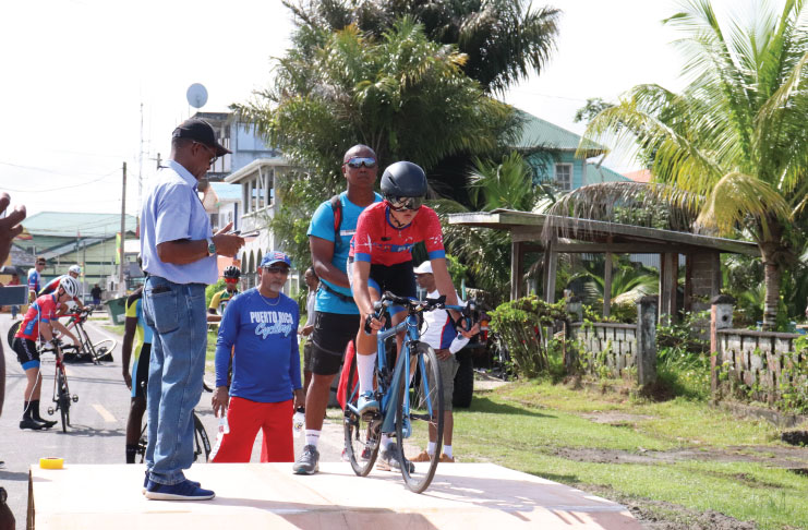 Bermuda's Alexander Miller won gold in the Juveniles category of the time trials.