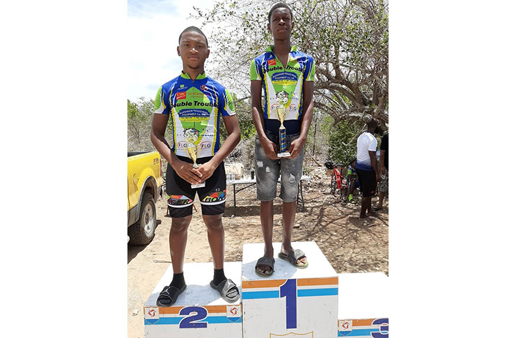 Deanthony Niles and Cailan Fleming of Antigua Cycling Federation`