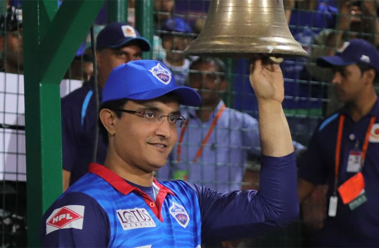 Sourav Ganguly rings the bell. ( BCCI photo)