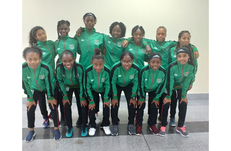 Part of the Guyana-based National U-17 Women's Team