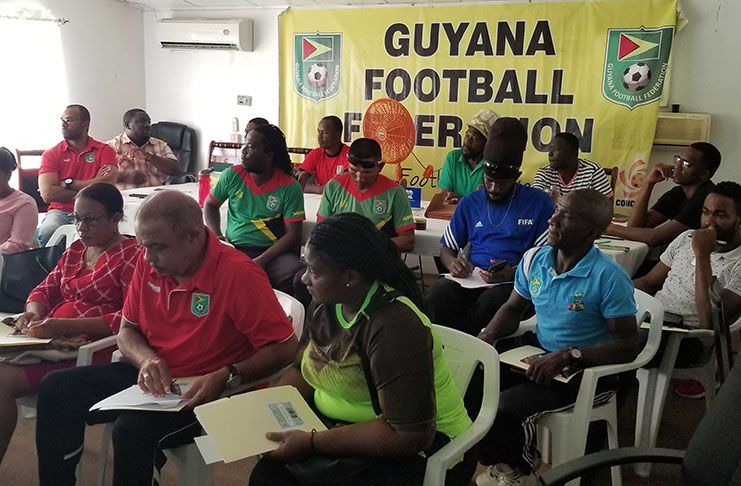 Coaches during the GFF Child Protection Workshop