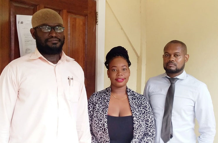 From left are Deputy City Engineer (Ag) Rasheed Kellman, Chairman of the Markets and Public Health Committee Trichria Richards, and Clerk of Markets Sherlock Lovell.