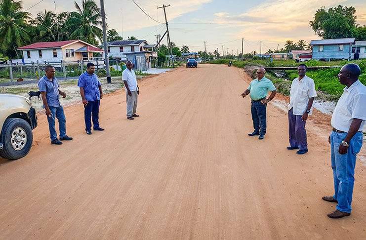 The road that was rehabilitated