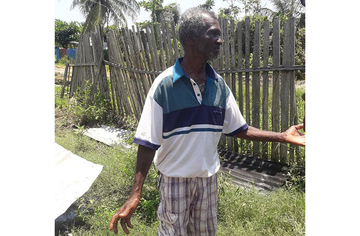 Rural Constable, Clobert Benjamin speaking to reporters about the fire