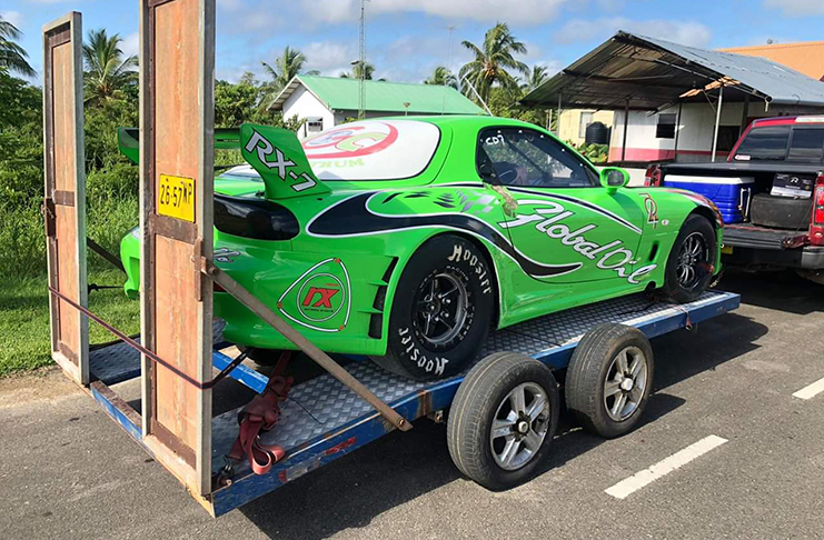 Michael Namchand’s Global RX7 is one of the Surinamese competitors billed.
