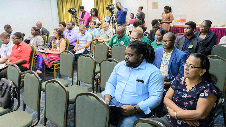 Stakeholders and participants at the EITI-brokered capacity building workshop (Photos by Delano Williams)