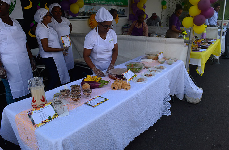 Some of the healthy eating dishes at the event