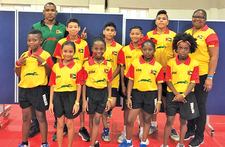 FLASH BACK! Team Guyana at the 2019 Caribbean Mini and Pre Cadet Table Tennis Championships in the Dominican Republic.
