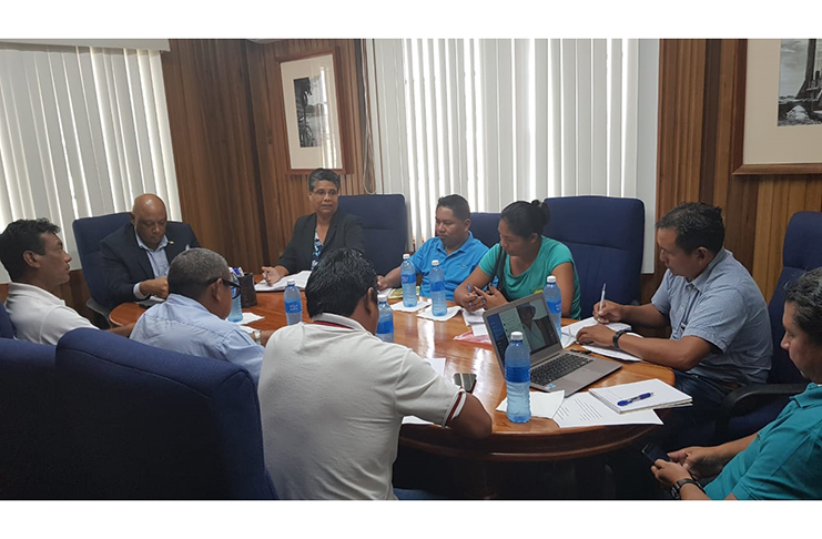 Natural Resources Minister, Raphael Trotman meeting with the South Rupununi District Council