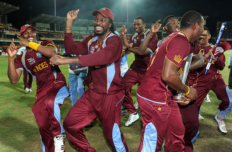 FLASHBACK:  West Indies celebrate World T20 Cup win against England.