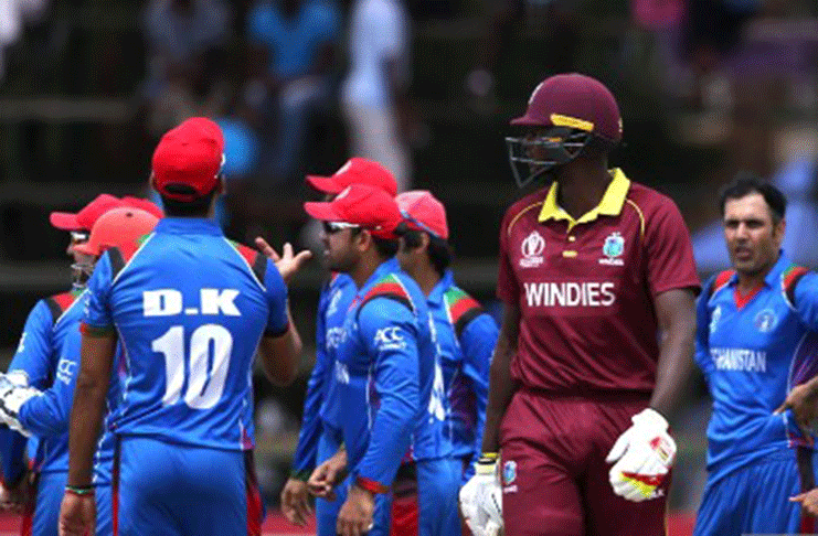 Afghanistan and West Indies players