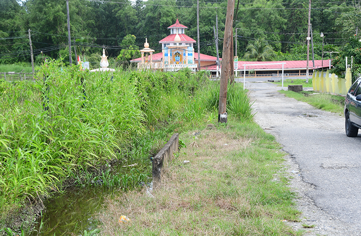 The spot where the body was found (Adrian Narine photo)