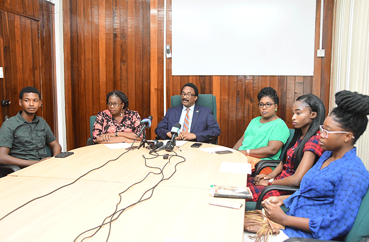Attorney General, Basil Williams and other members of the committee responsible for the   Victoria Village 180th Anniversary celebrations