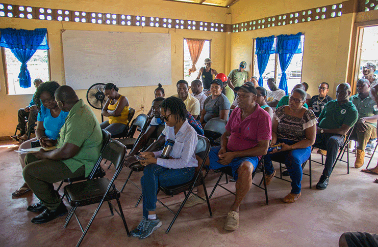 ISLA Loggers at the meeting with Minister of Natural Resources, Raphael Trotman