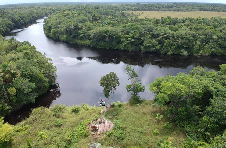One of Guyana’s best kept secrets, the Mahaica River. Along its banks one can observe deer, Jabiru Storks, and Guyana’s national bird, the Canje Pheasant. (Photo courtesy of Visit Guyana)  