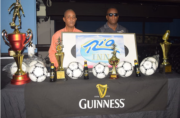 Organisers of the inaugural RIO $1M Year-end Extravaganza tournament at yesterday’s launch at the RIO Night Club.