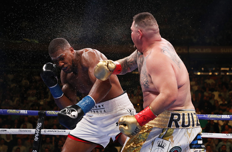 Andy Ruiz (J)r knocked out Anthony  Joshua on June 1 and AJ activated a rematch clause. (Getty Images)