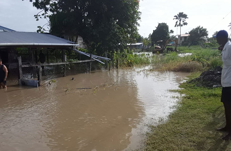 Photographs of the flooding in Leguan