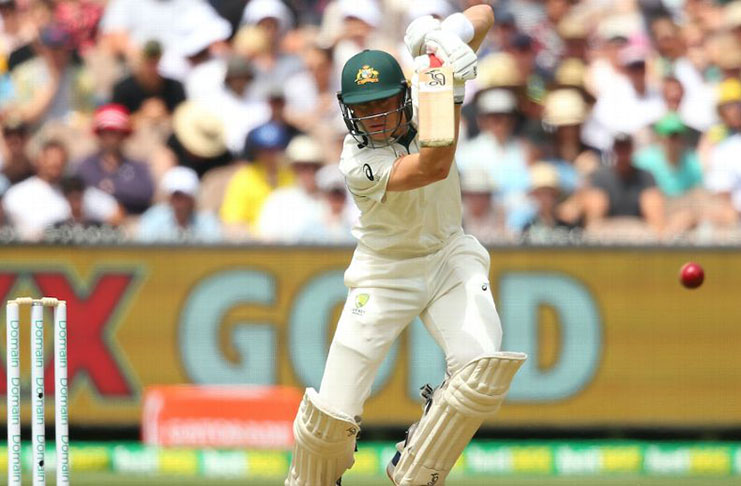 Marnus Labuschagne drives.  (Getty Images)