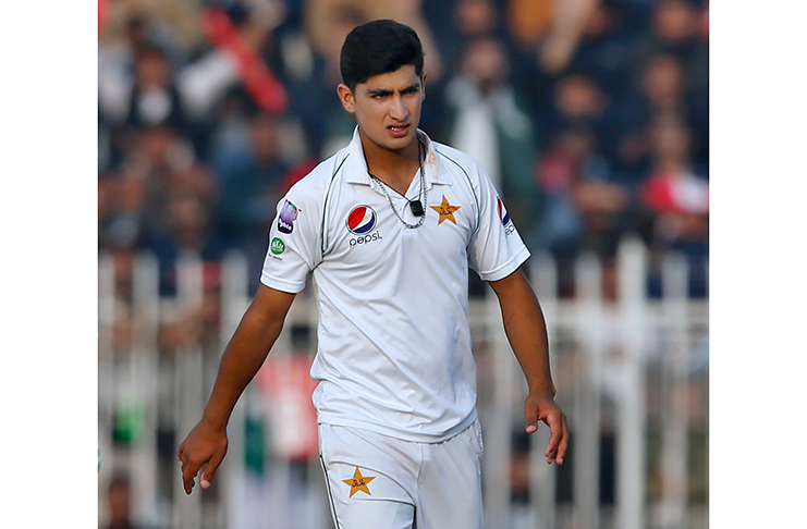 Teenaged pacer Naseem Shah was Pakistan’s best bowler on day one with 2 for 51.