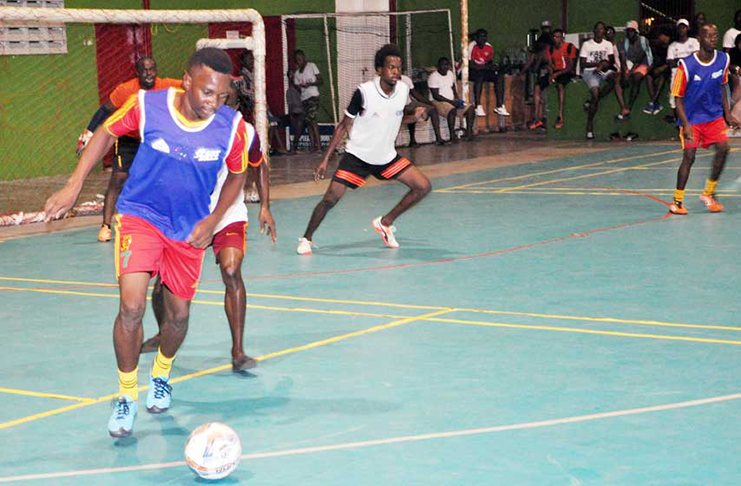Futsal action at the National Gymnasium