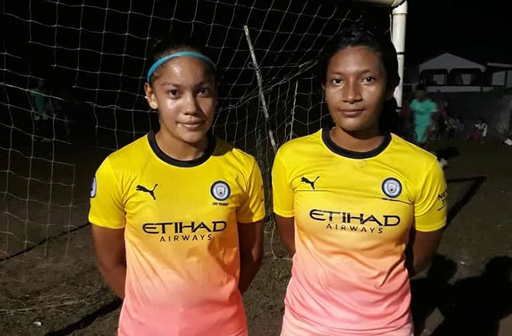 Annalisa Vincent (left) and Samara Rodriguez were on target for ABFC on night two.
