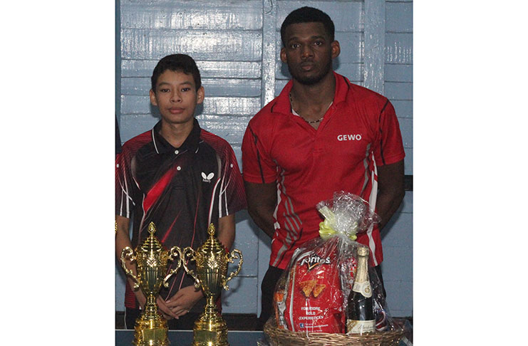 Colin Wong (left) and Joel Alleyne finished second in the competition.