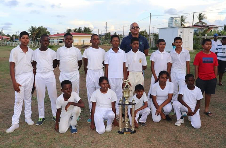 RHT Poonai Pharmacy Under-13 team--reigning champion of the Trophy Stall Under-13 tournament