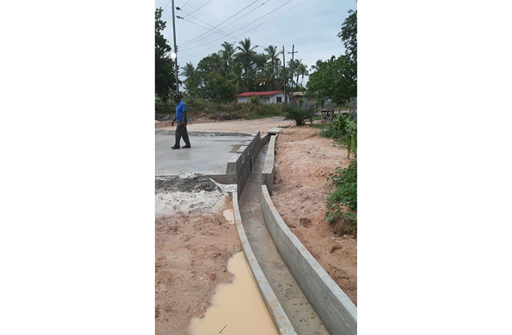 The corrective works that were completed in Wisroc Phase Two to solve the massive erosion issues that had plagued the community earlier in the year