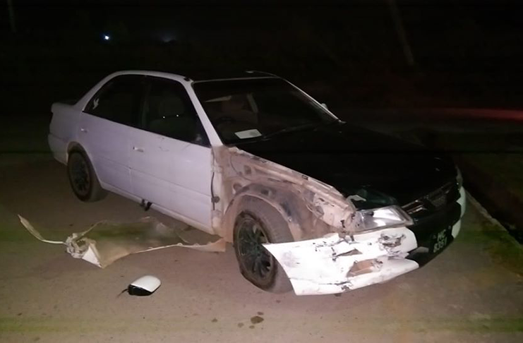 The motor vehicle which struck down Jamal Rampersaud