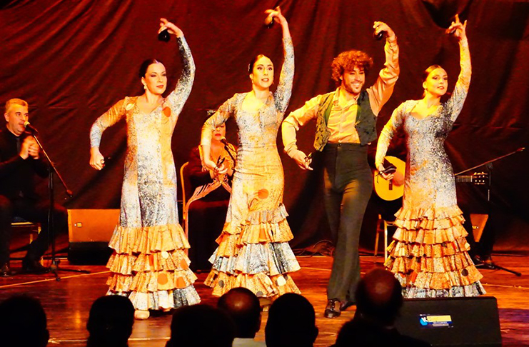 Members of the Cristina Heeren Foundation of Flamenco Art of Seville, Spain, performing at the event last year