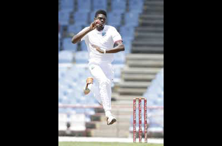 Test pacer Alzarri Joseph finished with five for 41.