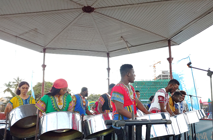 The National School of Music Steel Orchestra doing their thing