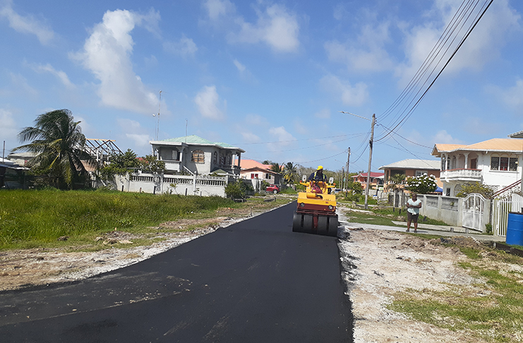 A section of the internal road of Belfield that is completed