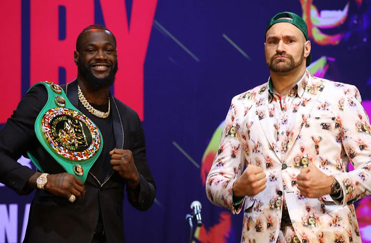 Unbeaten WBC heavyweight World Champion Deontay ‘The Bronze Bomber’ Wilder (left) and undefeated lineal champion Tyson ‘The Gypsy King’ Fury continued their war of words and previewed their much anticipated rematch at a Los Angeles press conference on Monday before they square off Saturday, February 22 in a historic, joint FOX Sports PPV & ESPN+ PPV from the MGM Grand Garden Arena in Las Vegas.