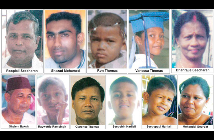 The 11 persons who were brutally murdered in the Lusignan Massacre in 2008
