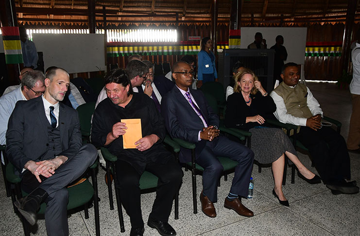 Members of the Diplomatic Community during Friday’s Nomination Day (Adrian Narine photo)
