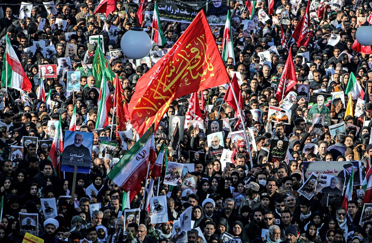 The missile attacks followed the funeral of Iranian Major-General Qassem Soleimani