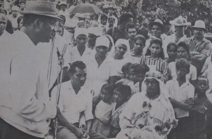 Former President Forbes Burnham shares the vision of a Cooperative Republic in 1969 before Guyana became a Cooperative Republic in February 1970 